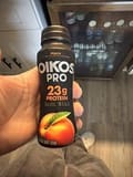 Oikos Pro Peach Flavored Dairy Drink