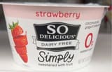 So Delicious Dairy Free Coconut Milk Yogurt Alternative Strawberry