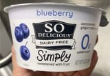 So Delicious Coconut Milk Yogurt Alternative Blueberry