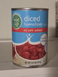 Food Club no salt added Diced Tomatoes in Juice