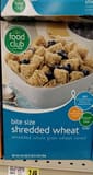 Food Club Shredded wheat bite size shredded whole grain wheat cereal, shredded wheat