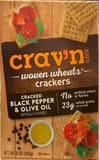 Crav'n Flavor Woven wheats crackers cracked black pepper & olive oil
