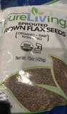 Pure Living Sprouted Brown Flax Seeds