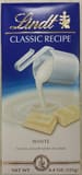 Lindt Classic recipe white chocolate, classic recipe