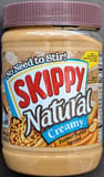 Skippy Natural Creamy Peanut Butter Spread