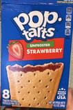 Pop tarts unfrosted strawberry