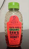 Nate's 100% Pure Organic Raw & Unfiltered Honey