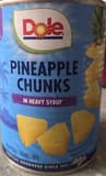 Dole Pineapple Chunks in Heavy Syrup