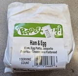 Kwik Trip Ham, egg & Jalapeño cheese Flatbread sandwich