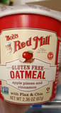 Bob's Red Mill GLUTEN FREE OATMEAL apple pieces and cinnamon