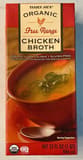 Trader Joe's Organic Free Range Chicken Broth