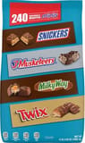 Twix Snickers twix musketeers milky way minis size