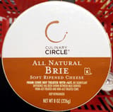 Culinary circle, all natural brie