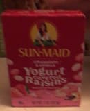 Sun maid strawberry & vanilla yogurt flavored raisins