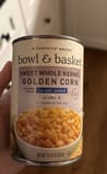 Bowl & Basket Sweet whole kernel golden corn (no salt added)