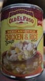 Old El Paso Mexican chicken and rice soup