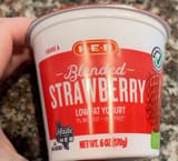 H-E-B Strawberry yogurt