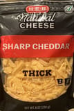 H-E-B Heb natural cheese sharp cheddar thick