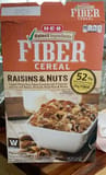 H-E-B Fiber Cereal Raisins & Nuts