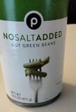 Publix Cut green beans no salt added