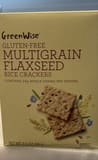 Greenwise Gluten-free Multigrain Flaxseed Rice Crackers