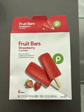 Publix Fruit Bars Strawberry Flavored