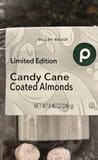 Publix Candy cane coated almonds