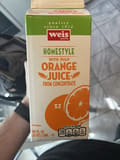 Weis Orange Juice From Concentrate With Pulp