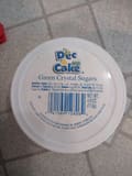 Dec A Cake Green Crystal sugar