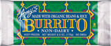 Amy's Non-Dairy organic bean and rice frozen burrito