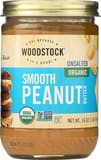 Woodstock Smooth Organic Peanut Butter Unsalted