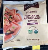 Woodstock Organic Red Lentil & Eggplant Ravioli