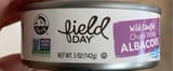 Field Day Wild Caught Pole & Line Chunk White Albacore No Salt Added