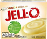 Jell-O Vanilla instant pudding pie filling mix boxes