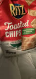 Ritz Toasted Chips sour cream & onion