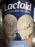 Lactaid Lactose free vanilla ice cream