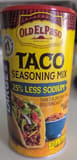 Old El Paso 25% Less Sodium Taco Seasoning Mix Value Size