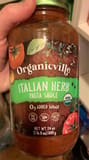 Organic Ville Italian herb pasta sauce