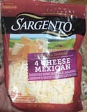 Sargento 4 Cheese Mexican Shredded Monterey Jack, Asadero, Cheddar & Queso Quesadilla Cheese