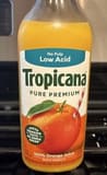 Tropicana No Pulp Low Acid Orange Juice