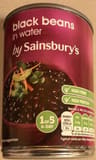 Sainsbury's Black Beans in Water