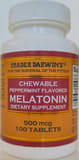 Trader Darwin's Chewable Peppermint Flavored Melatonin