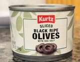 Kurtz Sliced black ripe olives with sea salt
