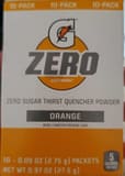 Gatorade Orange zero sugar thirst quencher powder