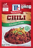 Mccormick Gluten free chili seasoning mix