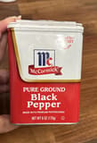 Mccormick Ground pepper black