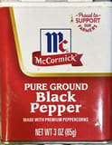Mccormick Pure ground black pepper