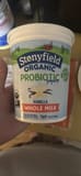 Stonyfield Organic Vanilla Whole Milk Yogurt