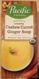 Pacific Foods Cashew Carrot Ginger Soup