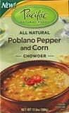 Pacific Poblano pepper and corn chowder